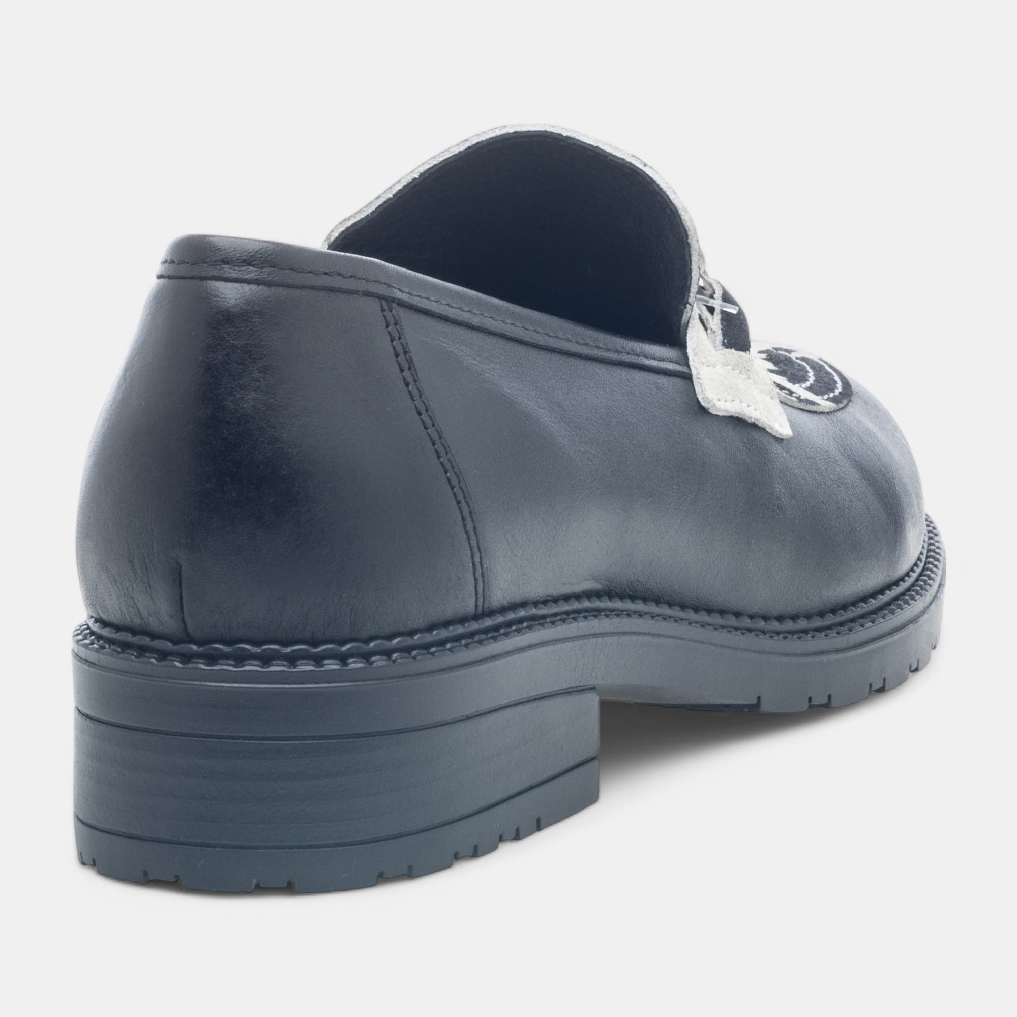 Mocassins Femme en cuir noir