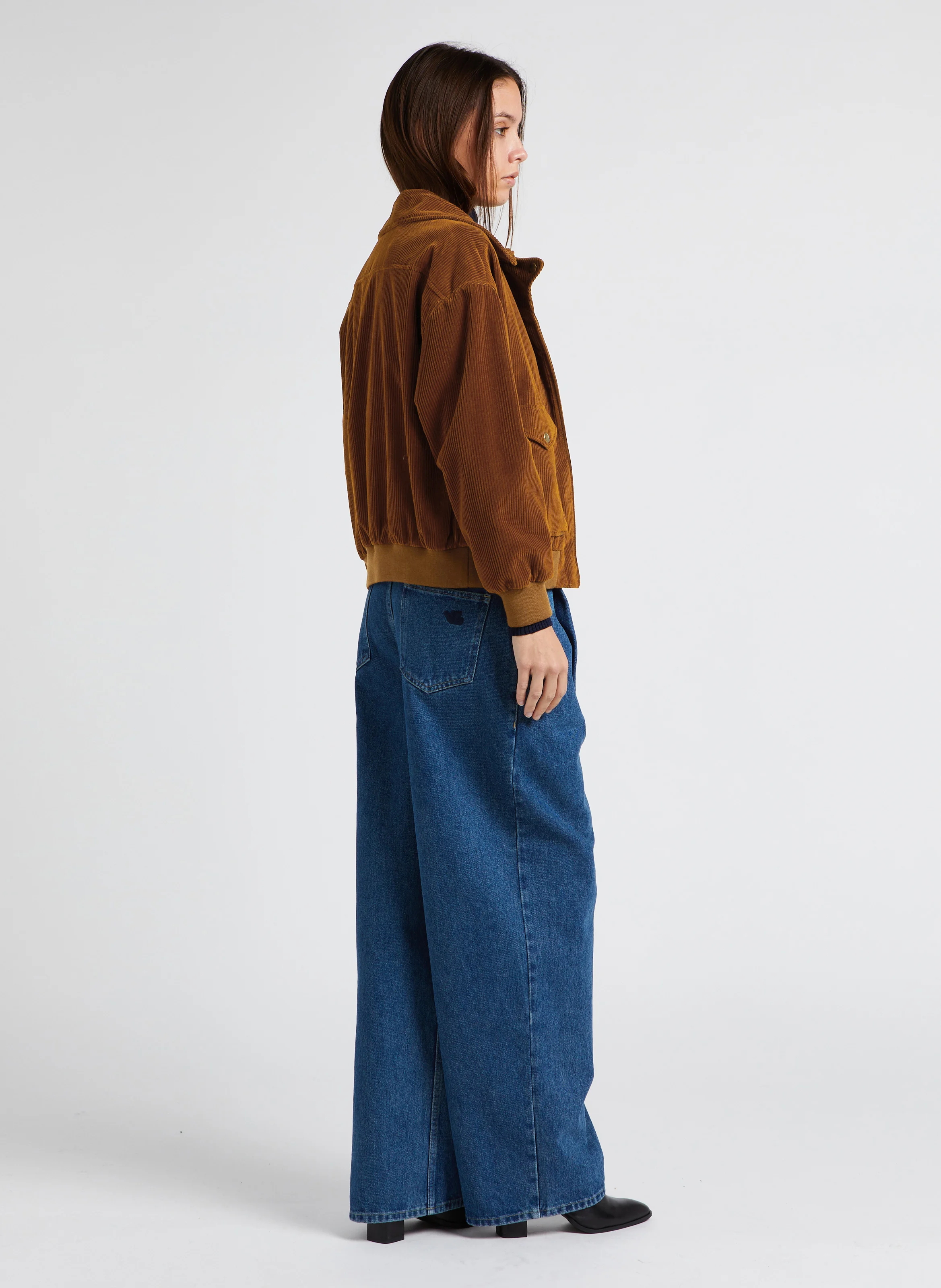 WILDEN - Jean large taille haute en coton | Bleu
