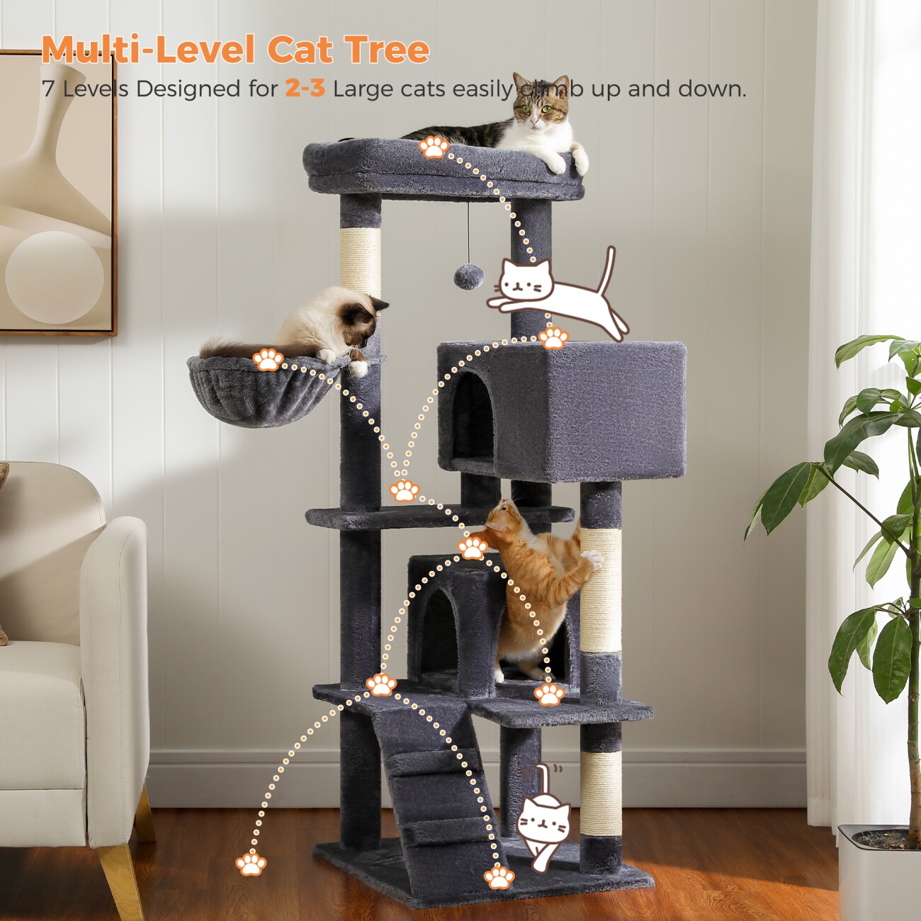 Pawz Road Katzenbaum mit 2 Condo