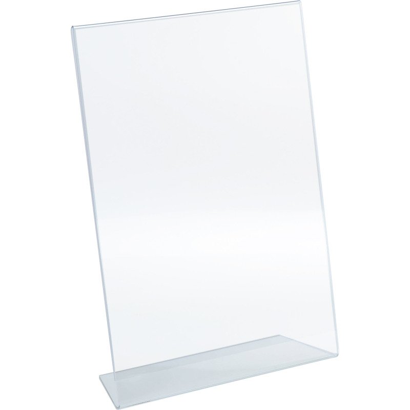 Présentoir de table, Porte-visuel, incliné A4 transparent