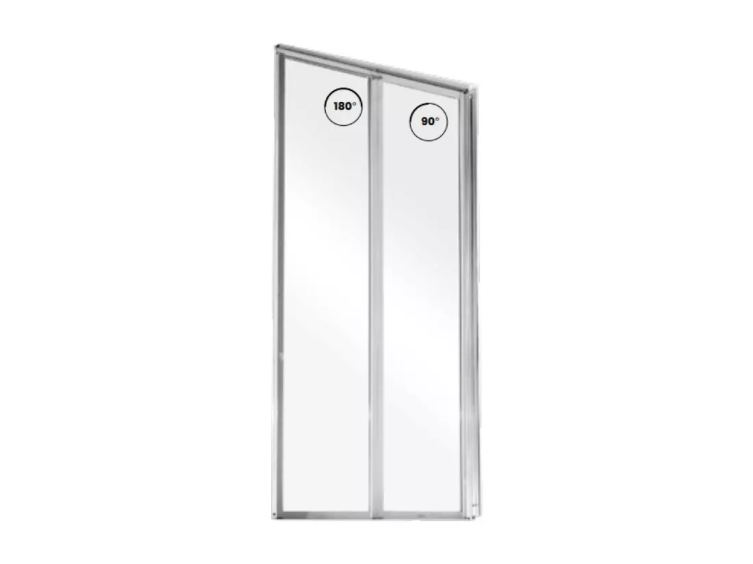 Pare baignoire CATRIX II - 2 volets 80,5x140 cm