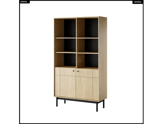OTITEC - Bibliothèque ouverte – l.104 x h.185 x p.39 cm – osaka - ch...