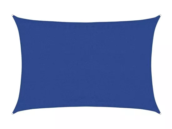 Voile d'ombrage 160g/m² rectangulaire bleu 3,5x4,5 m PEHD