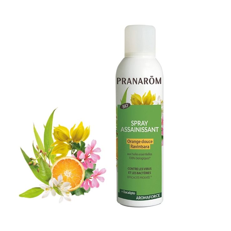 Spray Assainissant Orange Douce - Ravintsara Bio 400ml Aromaforce pranarom