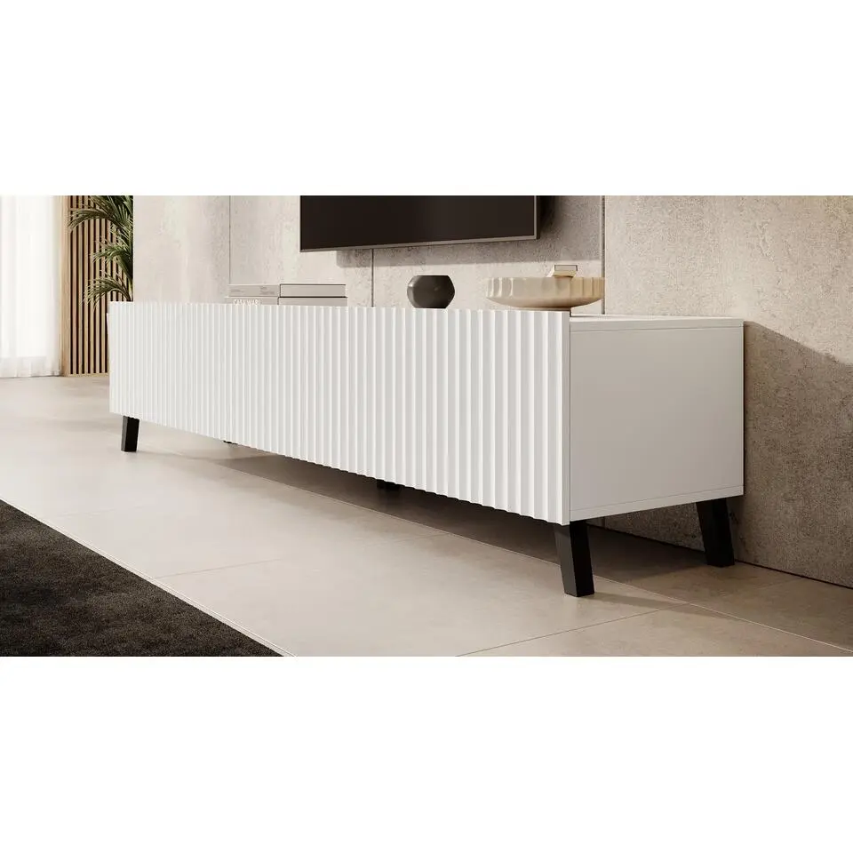 Meubella - TV-Meubel Pepinos 2 - Wit - 200 cm