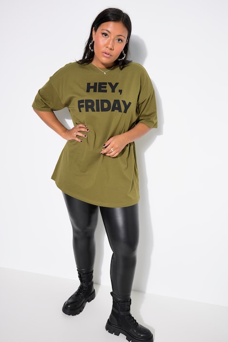 T-Shirt, Oversized, Statement-Print