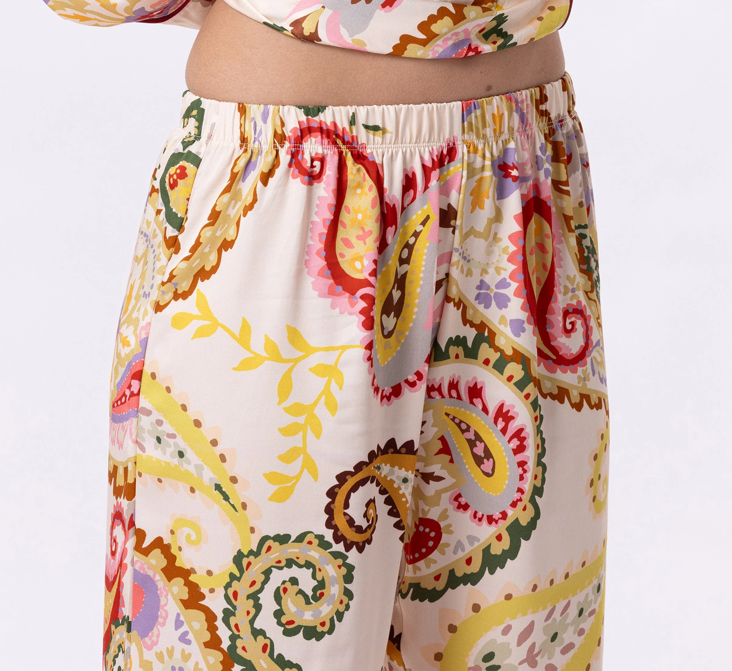 ALLEGRA 806 - Pyjama boutonné en viscose | Multicolore