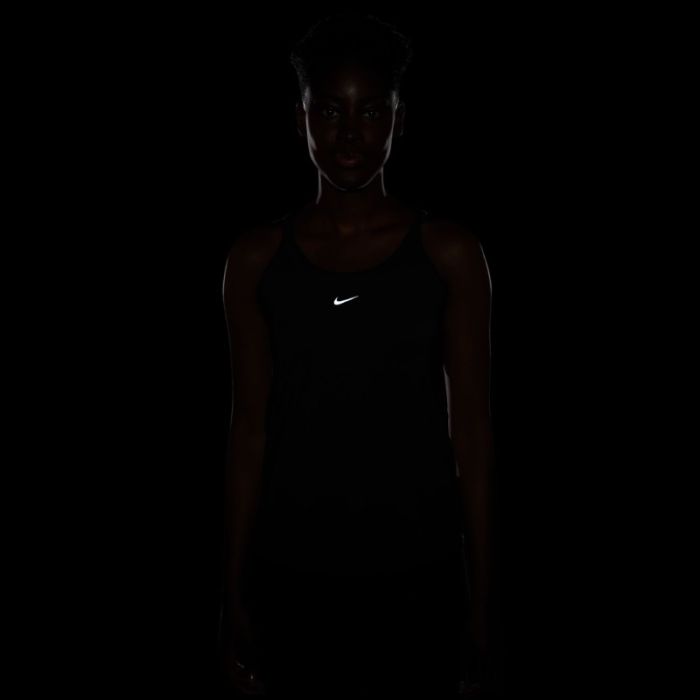 Nike Dame Singletter One Dri-Fit Classic Strappy Tank Top Sort