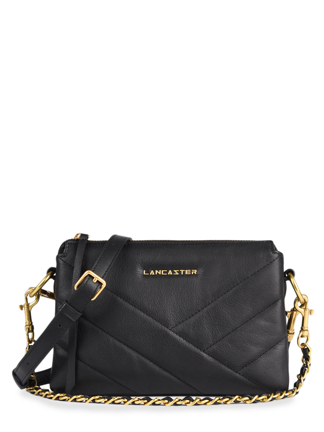 SAC BANDOULIERE Soft matelass cuir LANCASTER