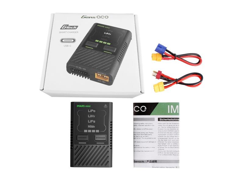 Gens ace Ladegerät IMARS mini G-Tech USB-C 60W 2-4S USB-C PD Ladegerät für Modellbau Akkus