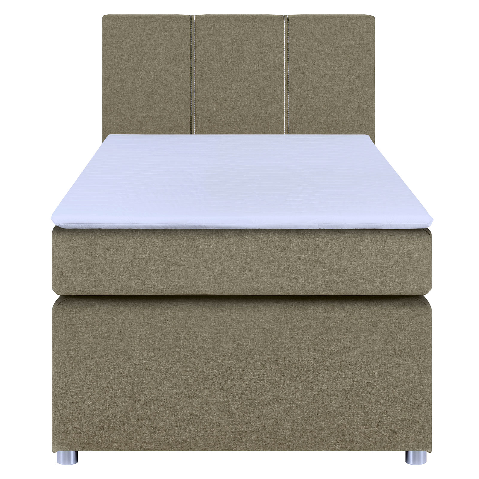 Boxspringbett - beige - H3 - Bonell-Federkern - 90x200 cm