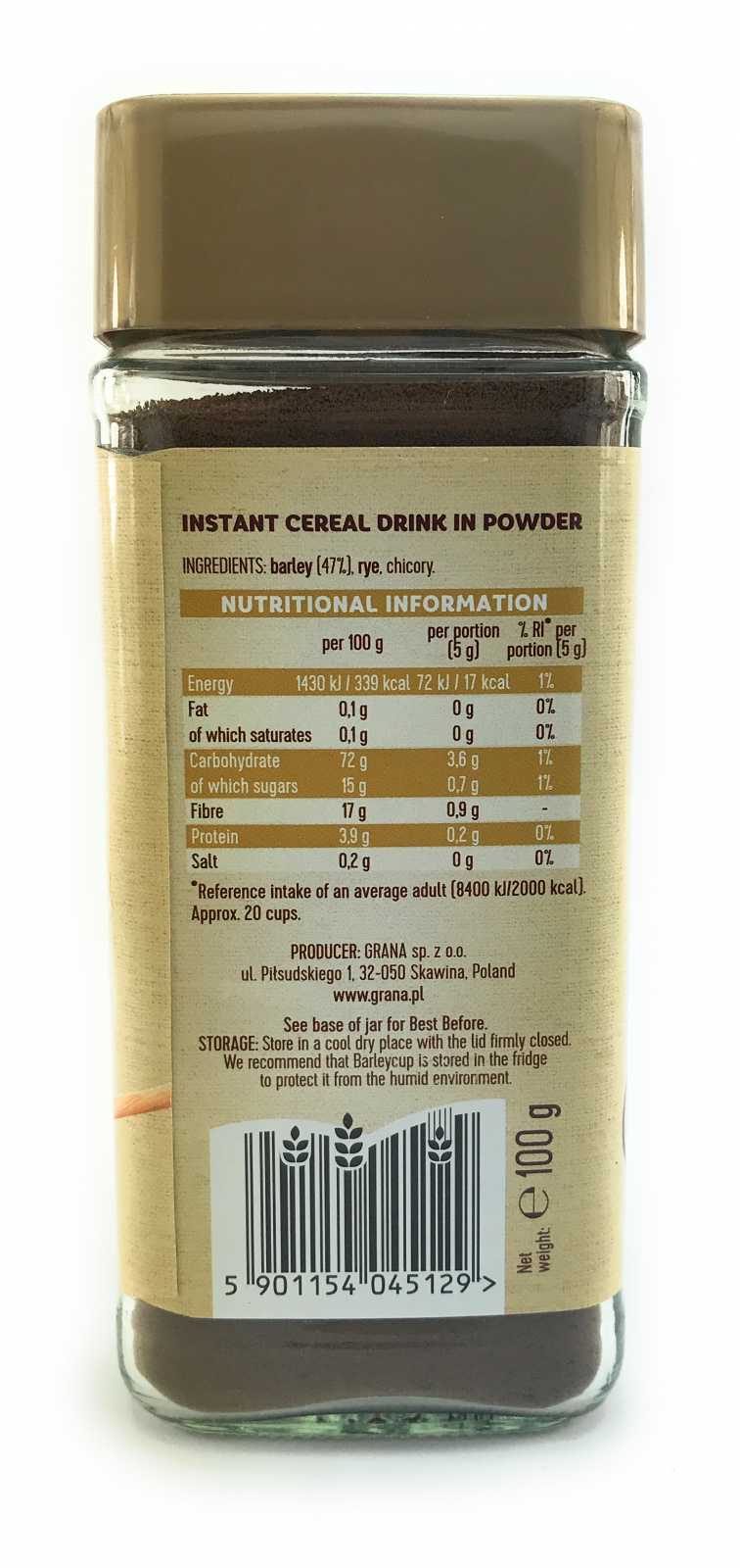 Barleycup Pó para Bebida de Cereal 100g