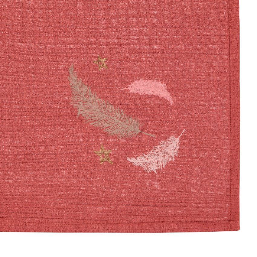 Lot de 3 langes en gaze de coton - Rose