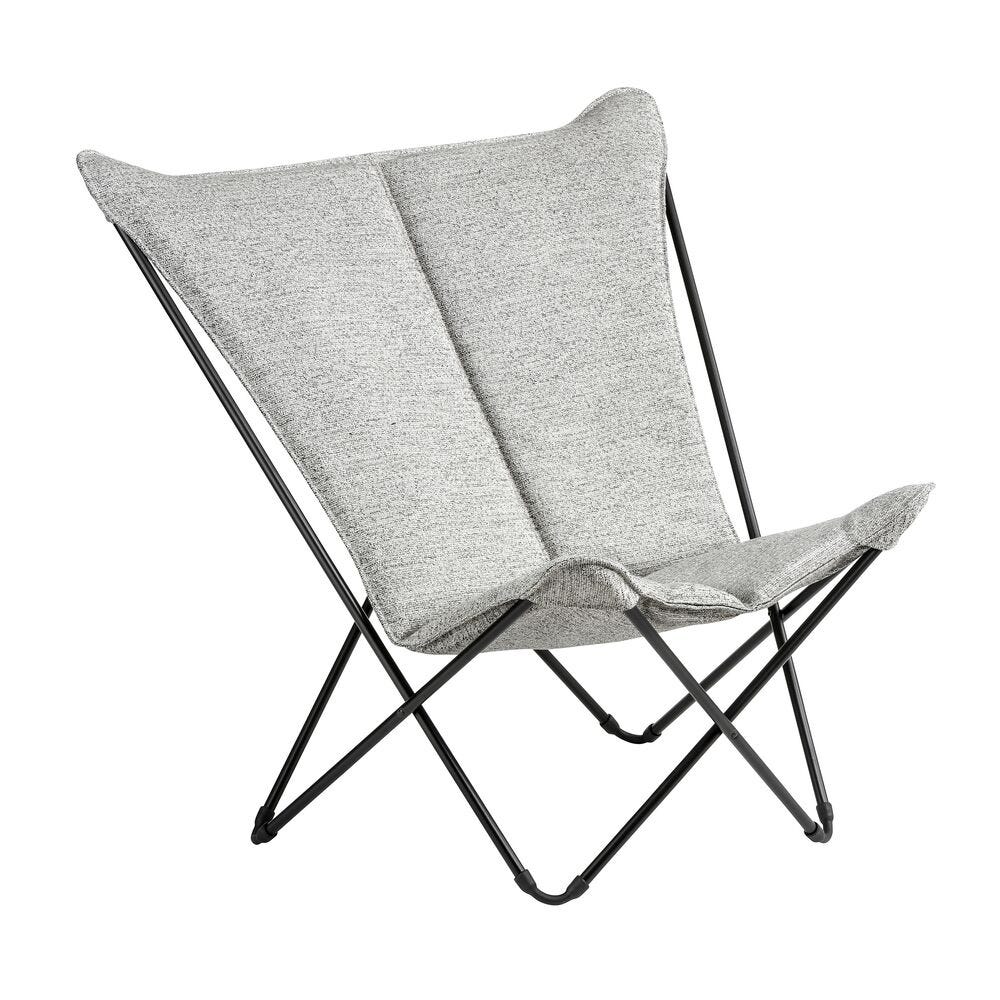 Gepolsterter Breiter Butterfly Chair Sphinx Tundra Grau Tundra Grey