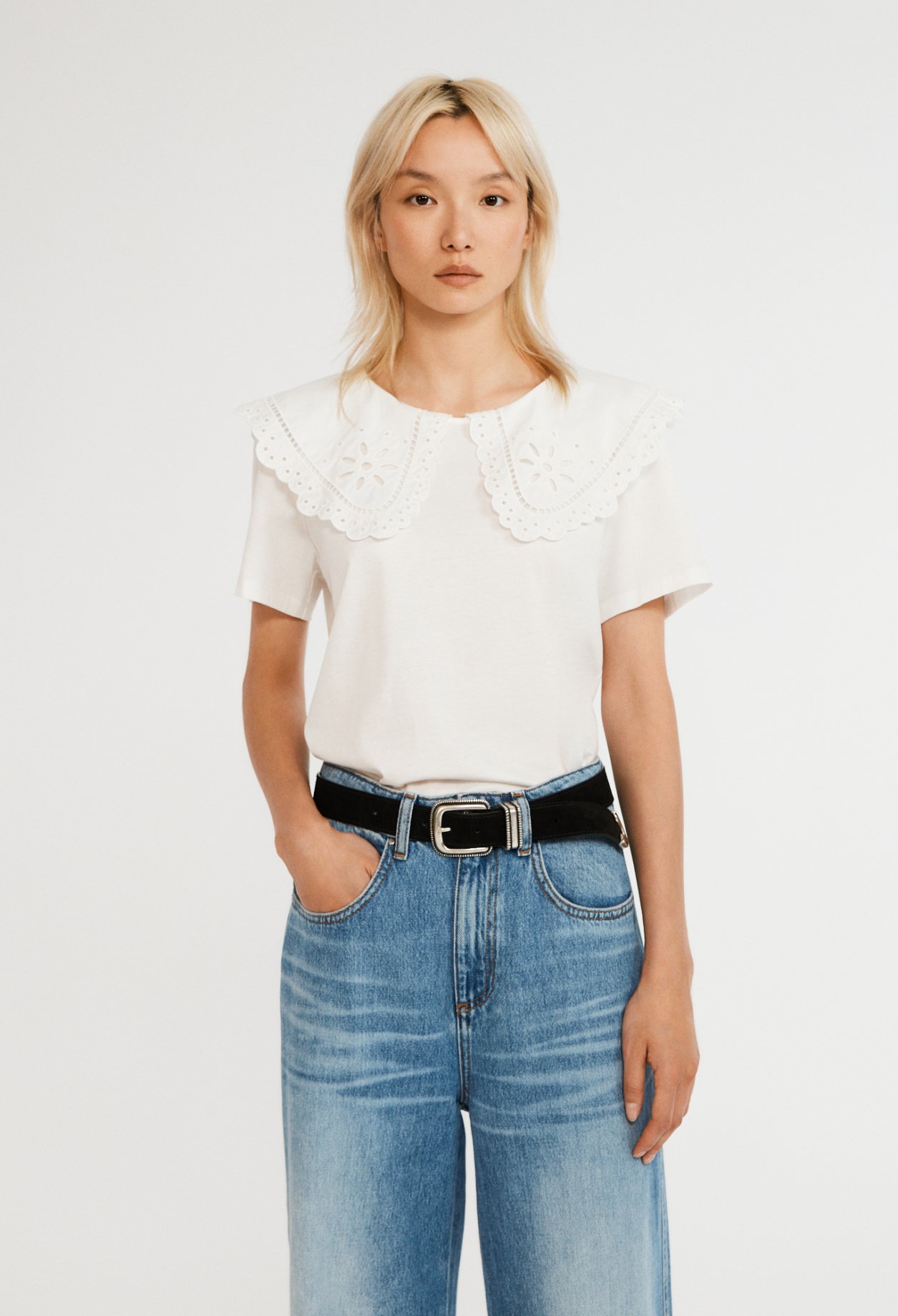T-shirt &agrave; col