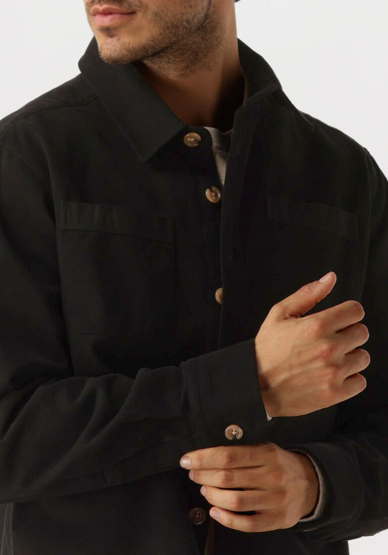 zwarte forét overshirt fellow twill shirt