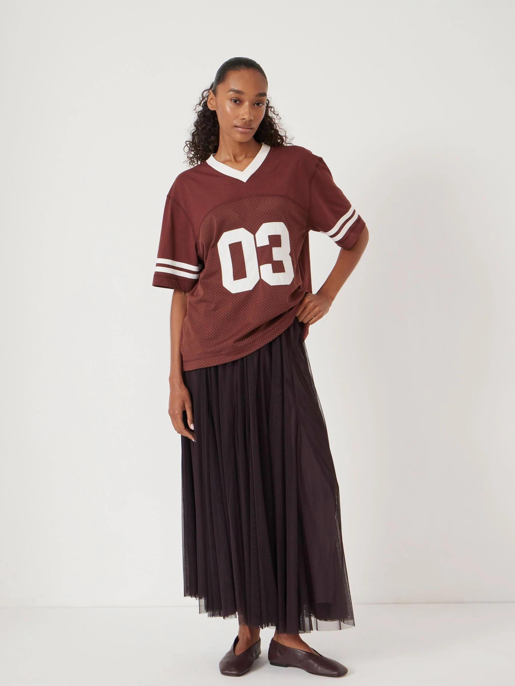 Bruin - Hush Millie Godet-rok