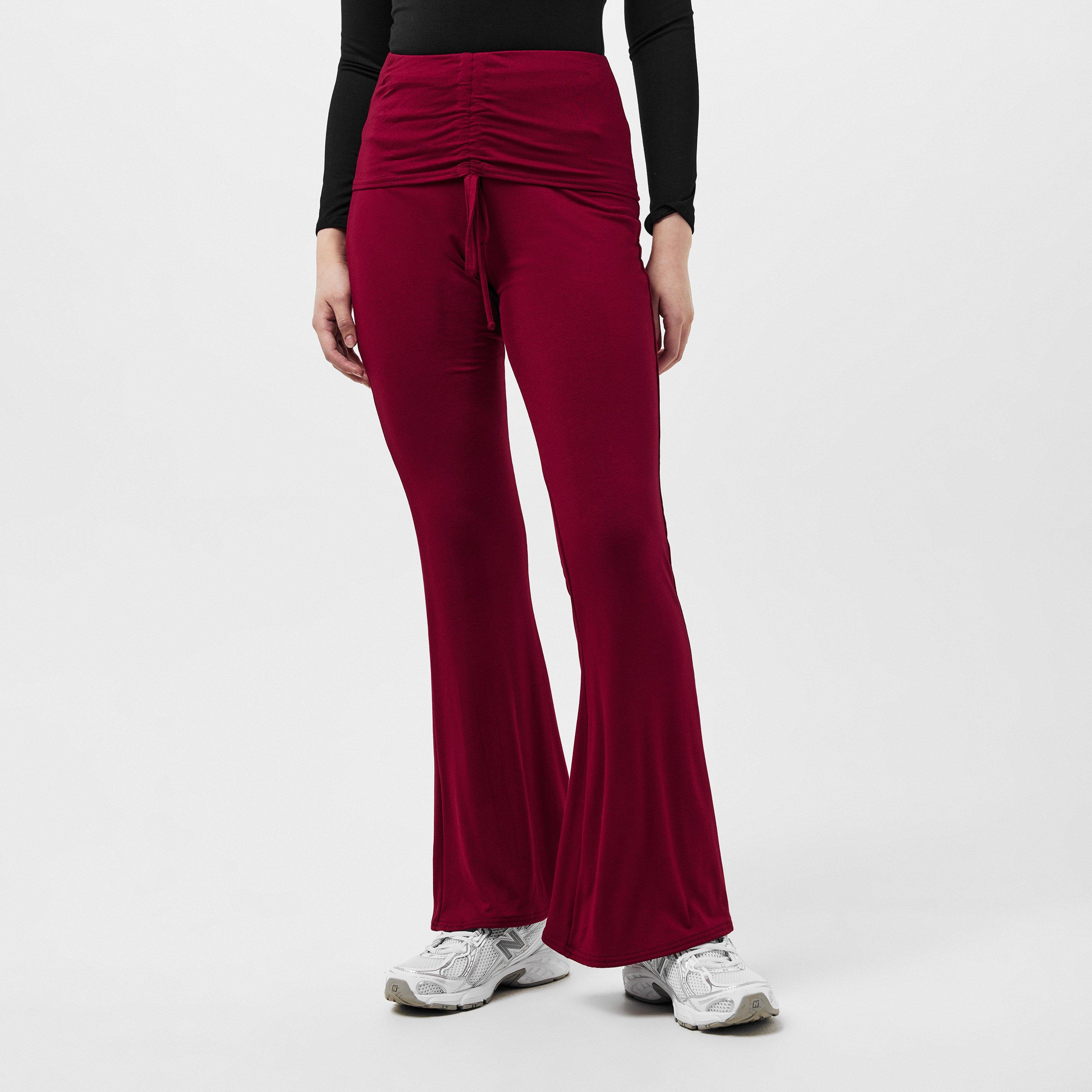 Missy Empire ME Ruched Front Fold Over Trouser