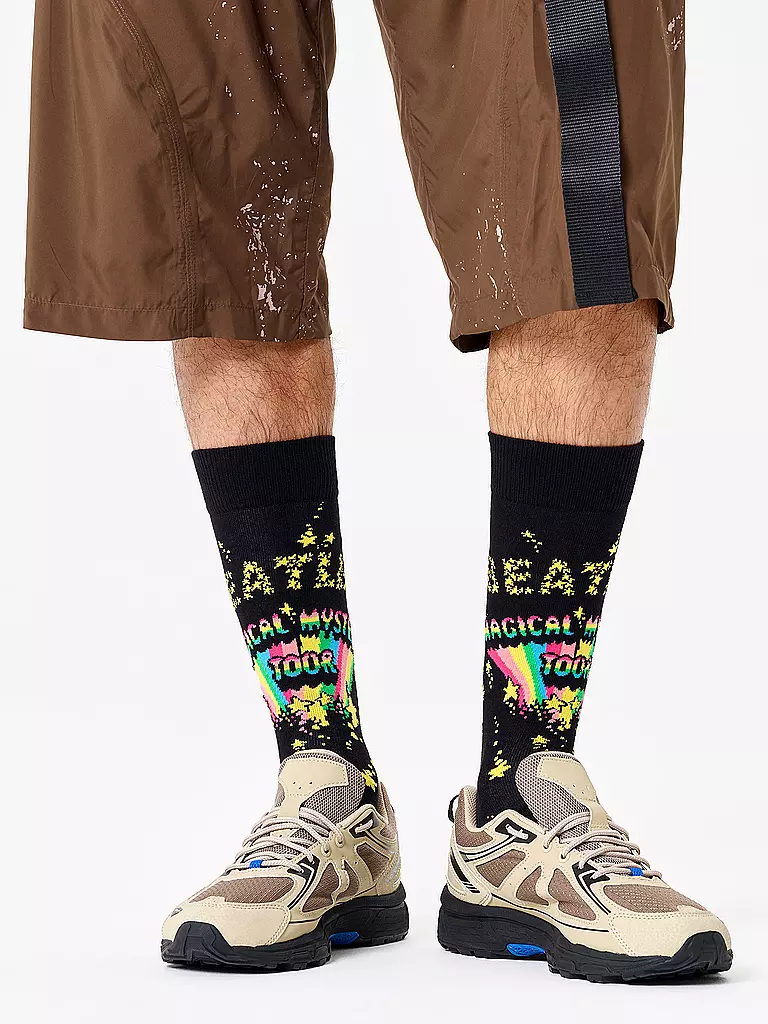 HAPPY SOCKS Herren Socken BEATLES MAGICAL MYSTERY TOUR 41-46 black schwarz