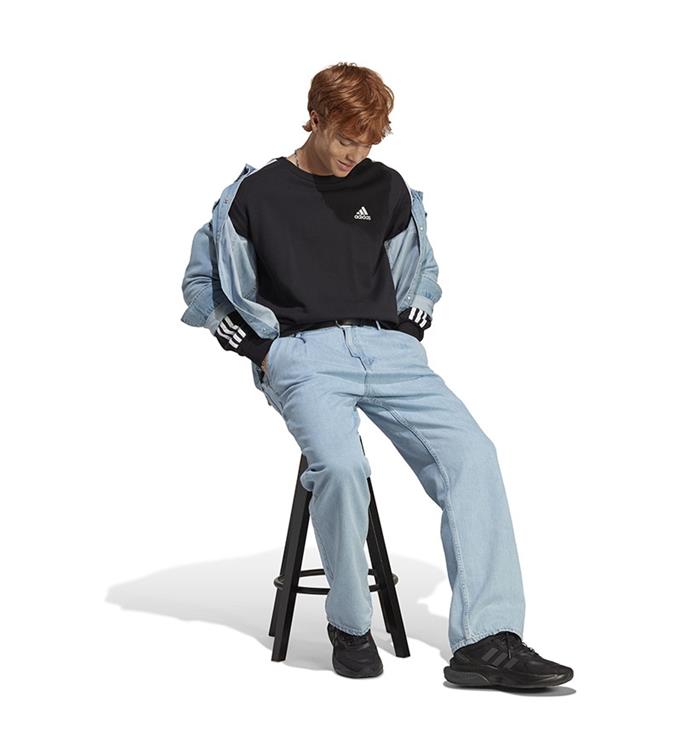 adidas Men Essentials French Terry 3-Stripes Sweatshirt