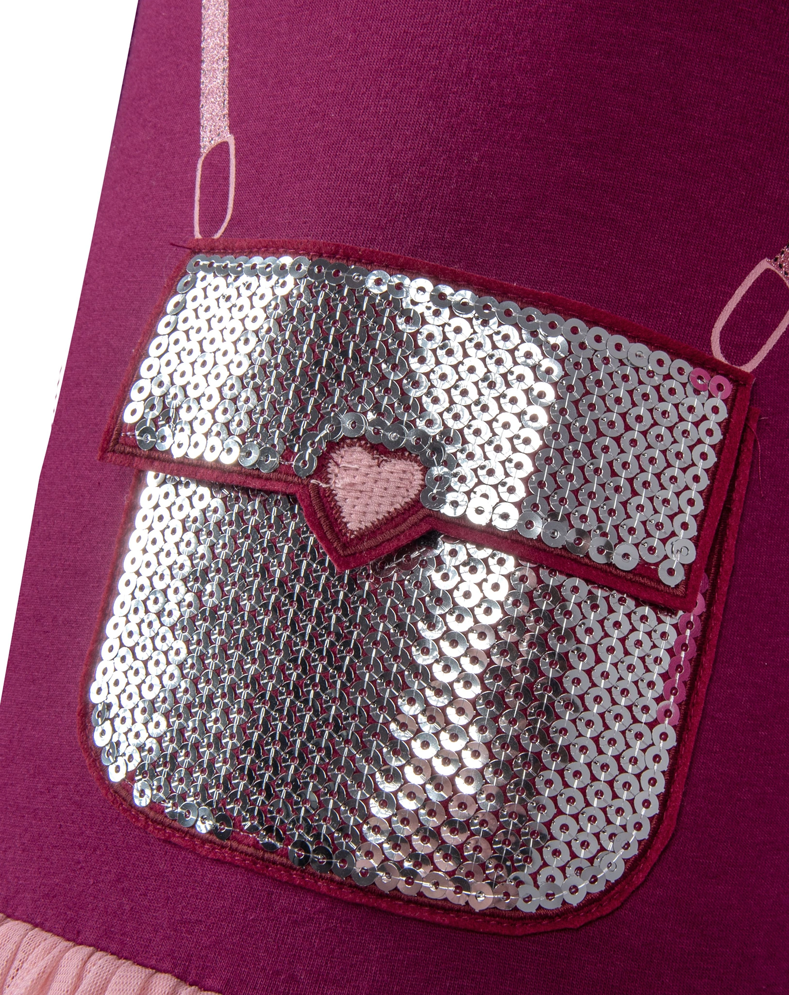 Langarmkleid POCKET in berry