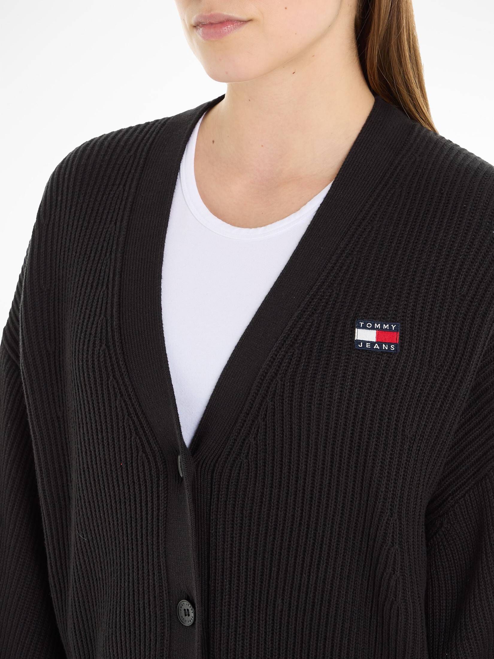 Tommy Jeans| Damen Strickjacke TJW ESSENTIAL BADGE