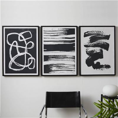 Affiche décorative en noir et blanc