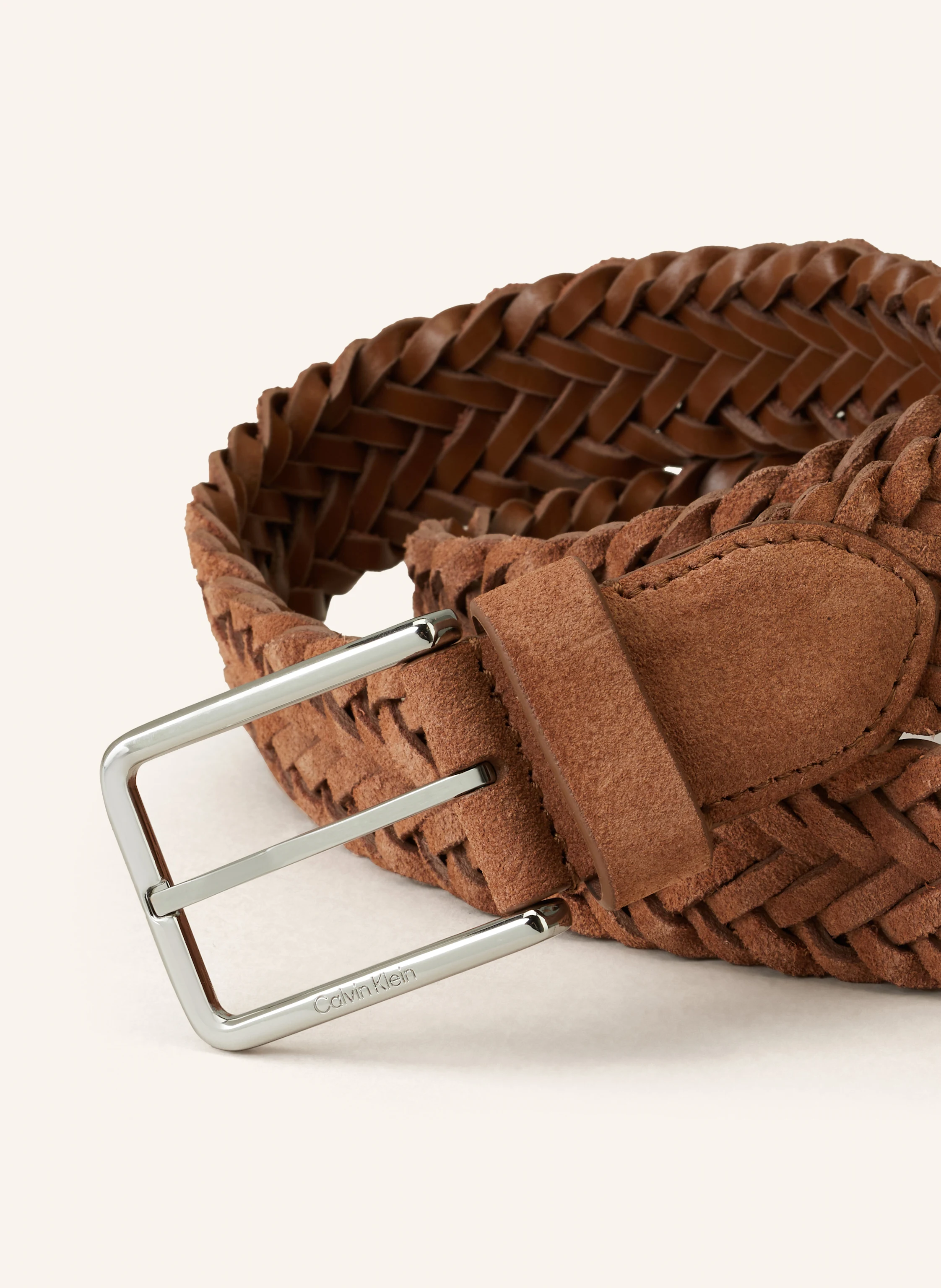 Calvin Klein Flechtgürtel aus Leder