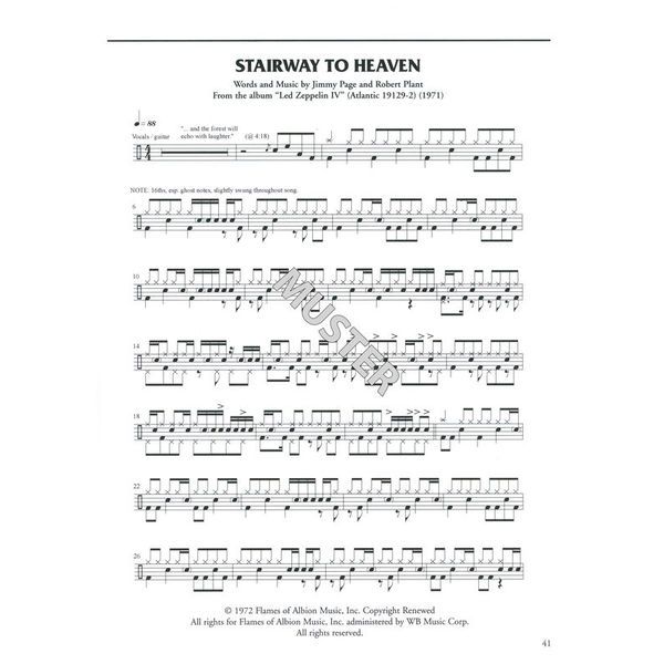 Alfred Music Publishing Drum Techniques Led Zeppelin