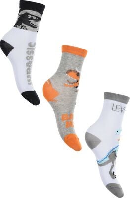 Jurassic World Sokker 3-pack, Light Grey/White/Orange