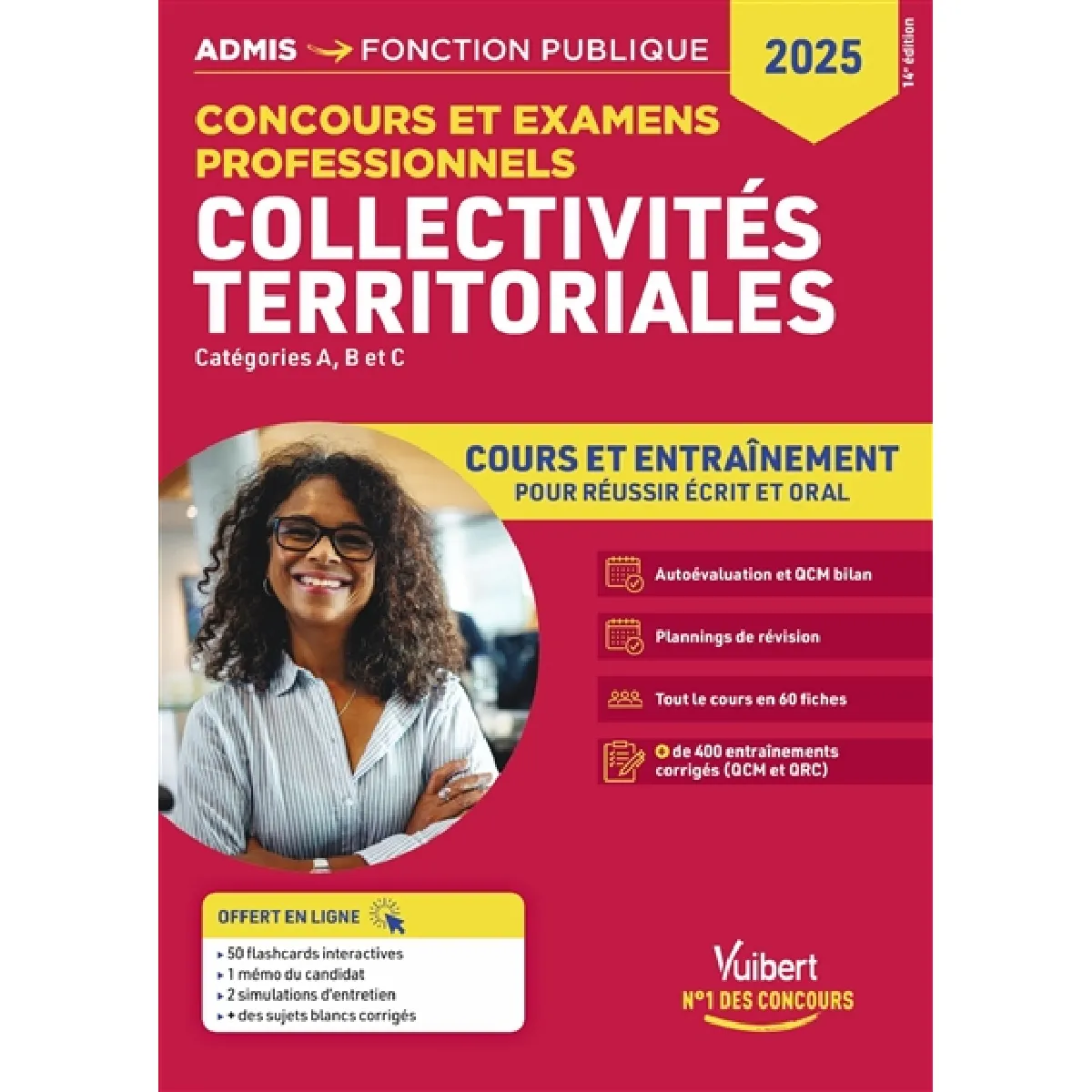 Collectivités territoriales : concours et examens professionnels, catégories A, B et C : cours et entraînement, concours 2025