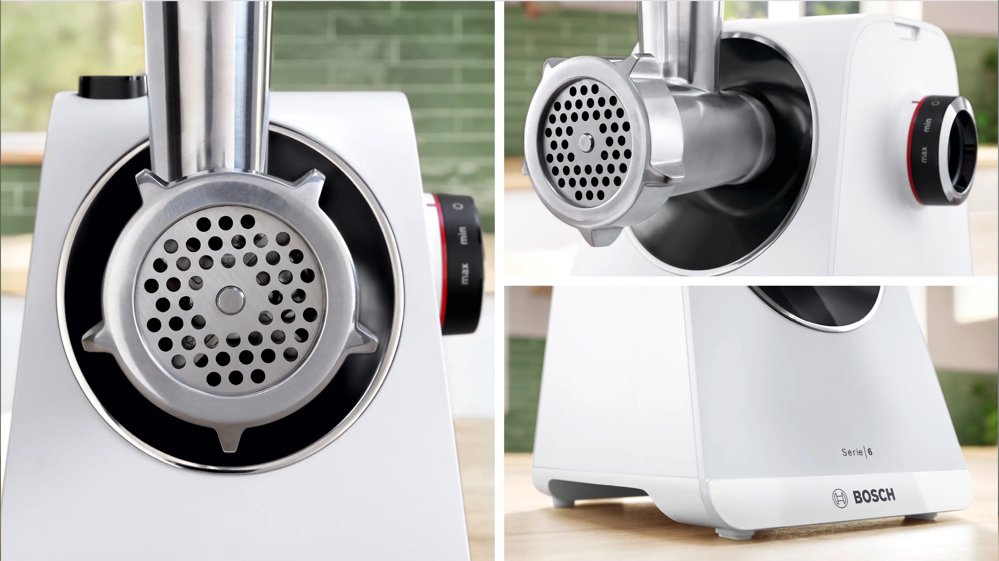 Serie 6 Vleesmolen MultiPower 2100 W Wit, Wit