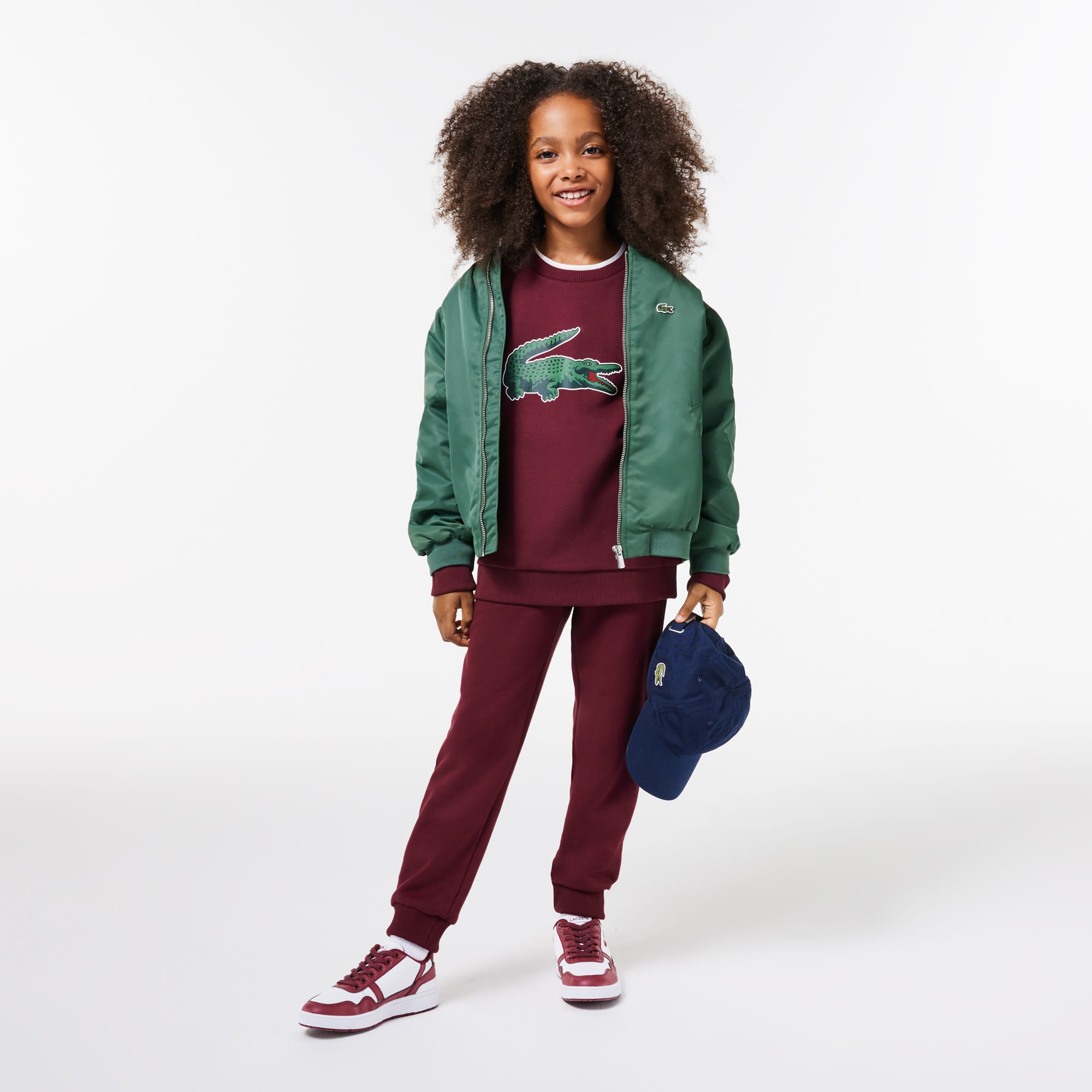 Sweatshirt Jogger avec imprimé signature Pullovers & Sweatshirts - Rouge - Lacoste - Enfant