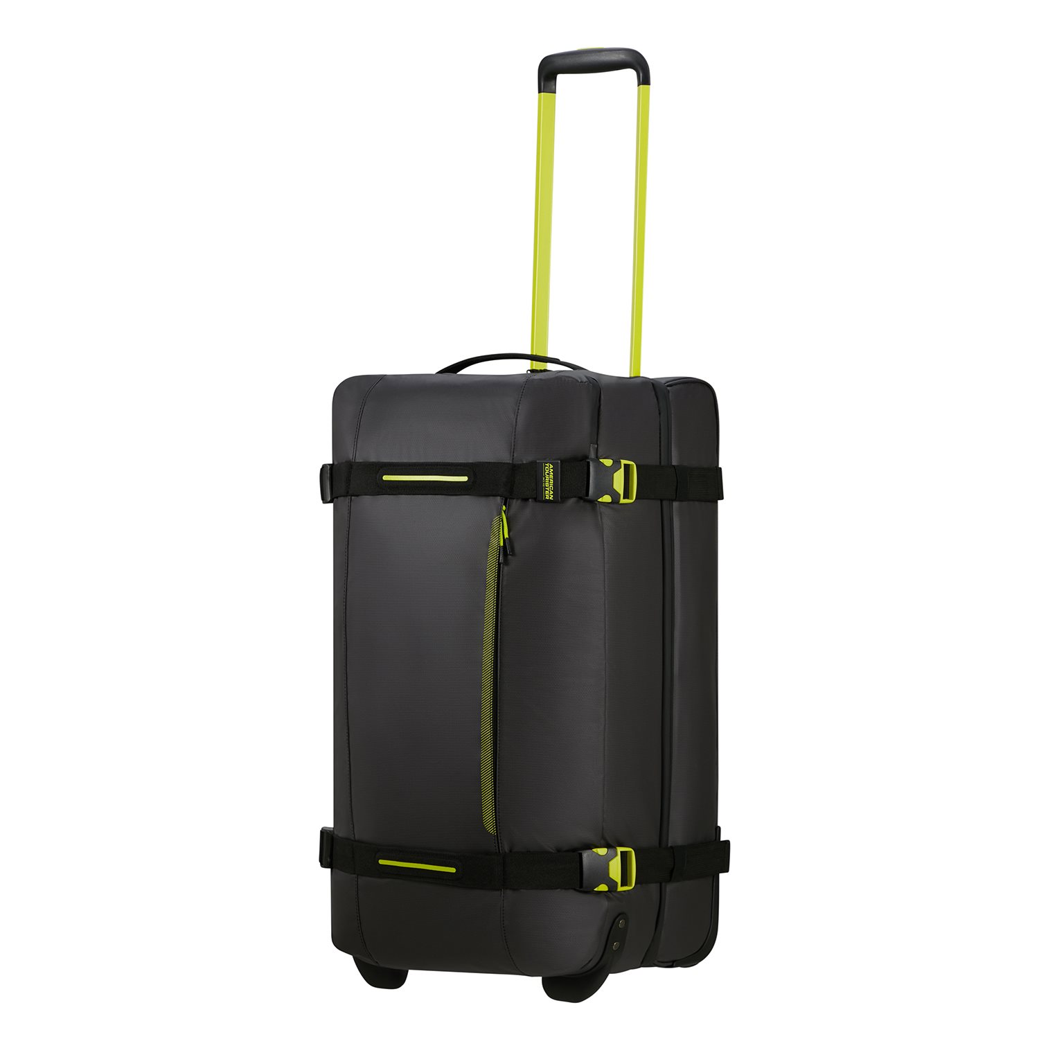 American Tourister Urban Track Duffle Wheels M Coated Black/ Lime