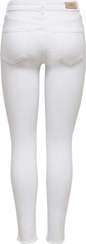 Only - Blush - Jeans - Wit - 93% Katoen - Skinny Fit