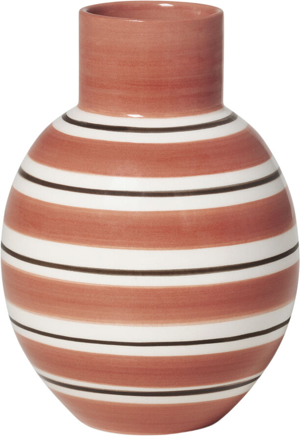 Holmegaard Omaggio Nuovo Vase H14,5 terracotta Rød