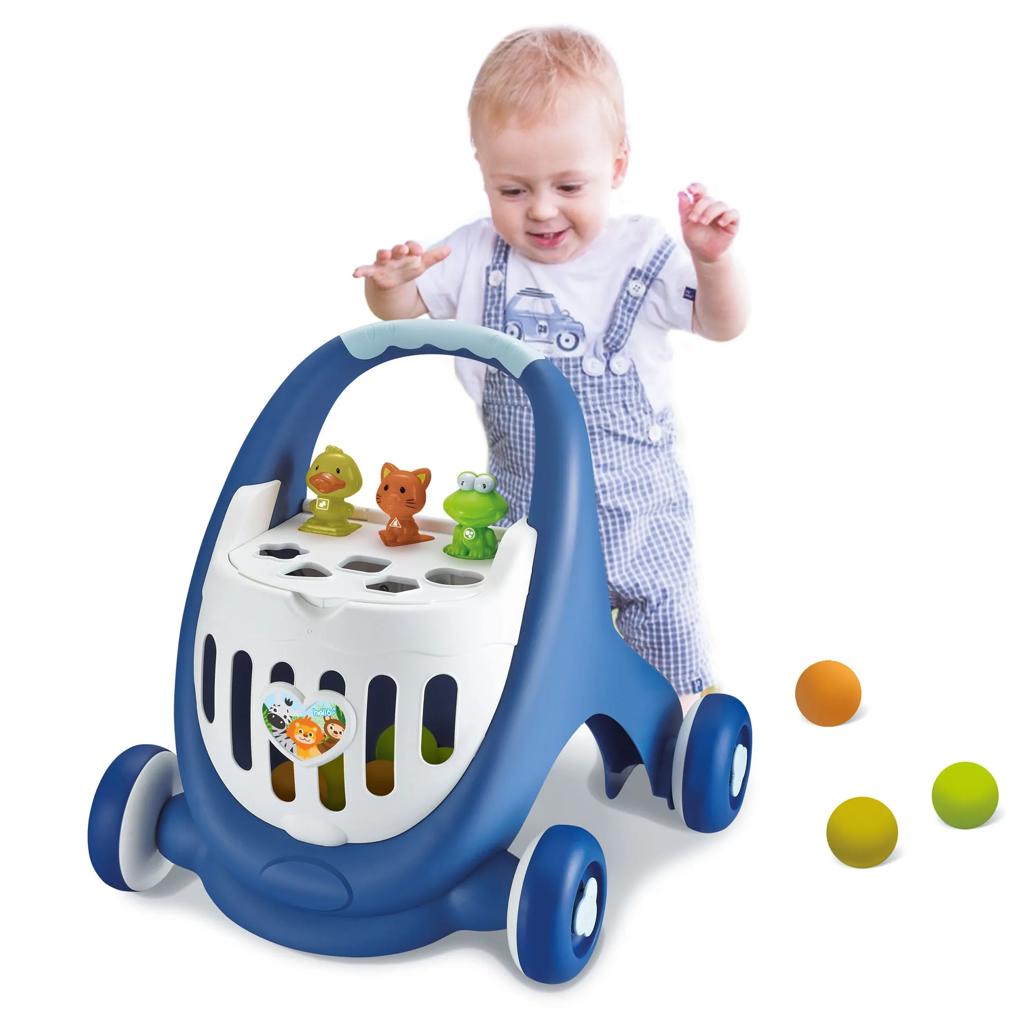 Clément - Équipement Trotteur pour Bébé - Bleu