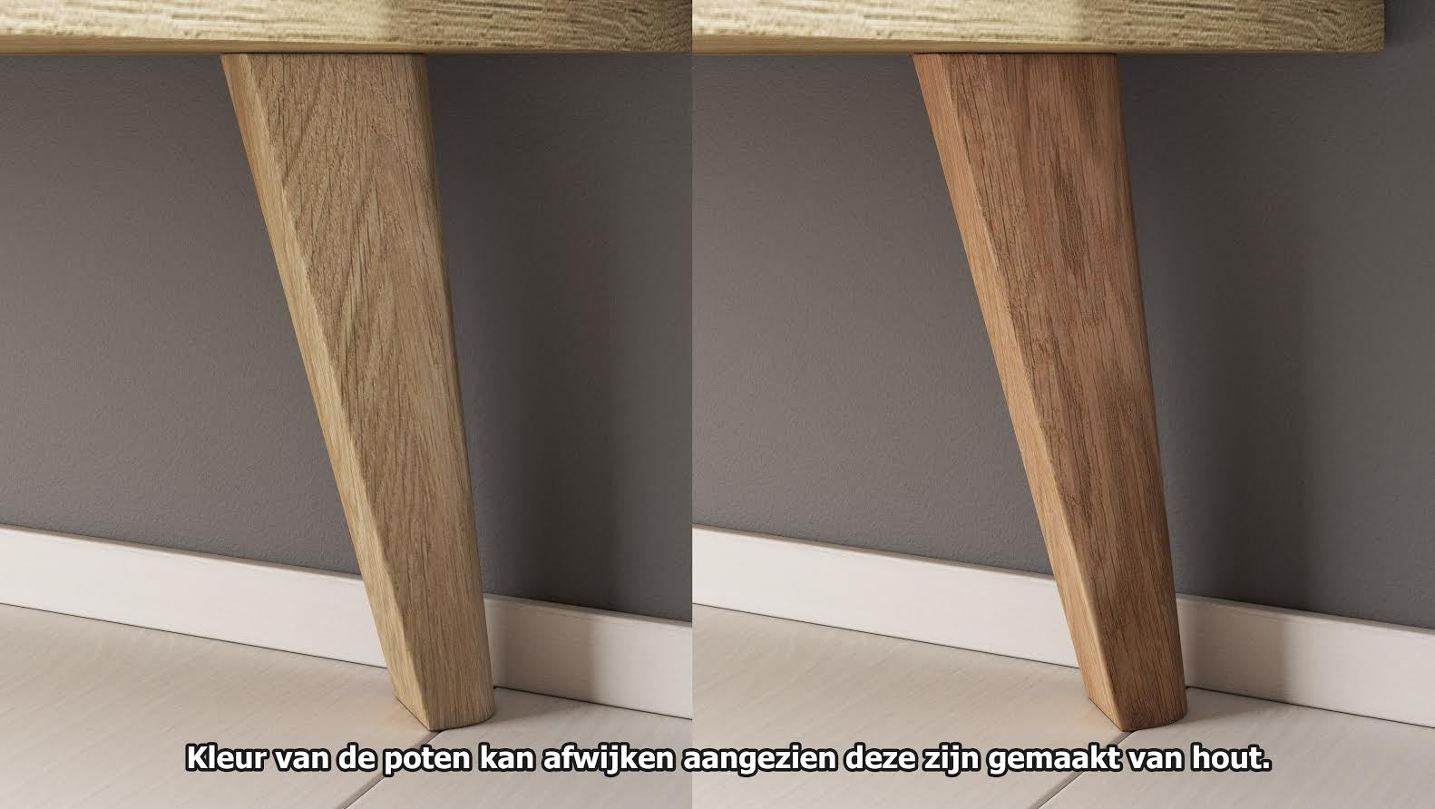 Meubella - Dressoir Primavera - Wit - Licht eiken - 160 cm