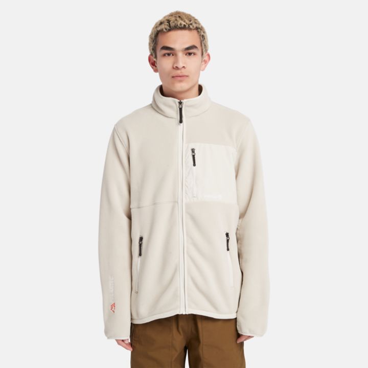 Casaco polar Outdoor Archive Polartec Série 200 para homem na cor bege.