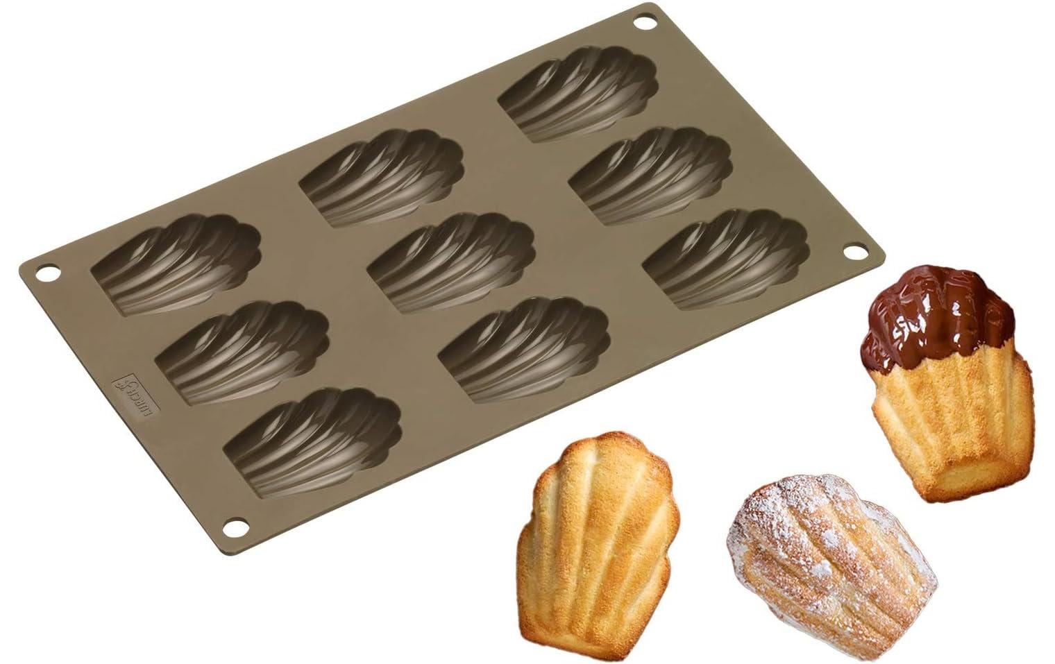 Madeleine-Backform Flexi BraunBackform Madeleine-Pfanne