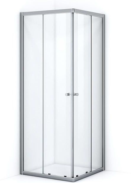 Ruby Allure Douchecabine | 80x80 cm Chroom Helder glas Schuifdeur Vierkant