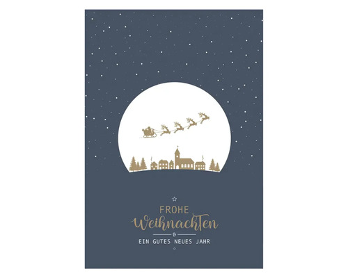 Kerstkaart Vrolijk Kerstfeest Sneeuwbol 10,5x14,8 cm