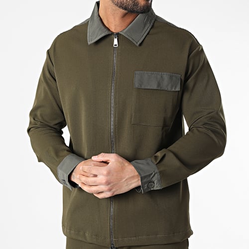 Ensemble Veste Jogging KL-2031 Vert Kaki