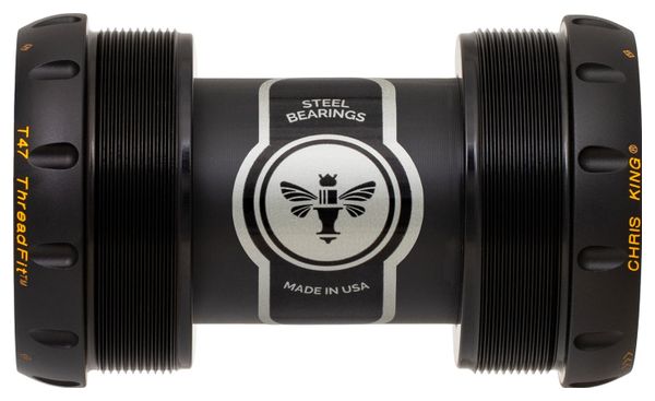 Boitier de Pédalier Chris King ThreadFit T47-30 Noir/Or