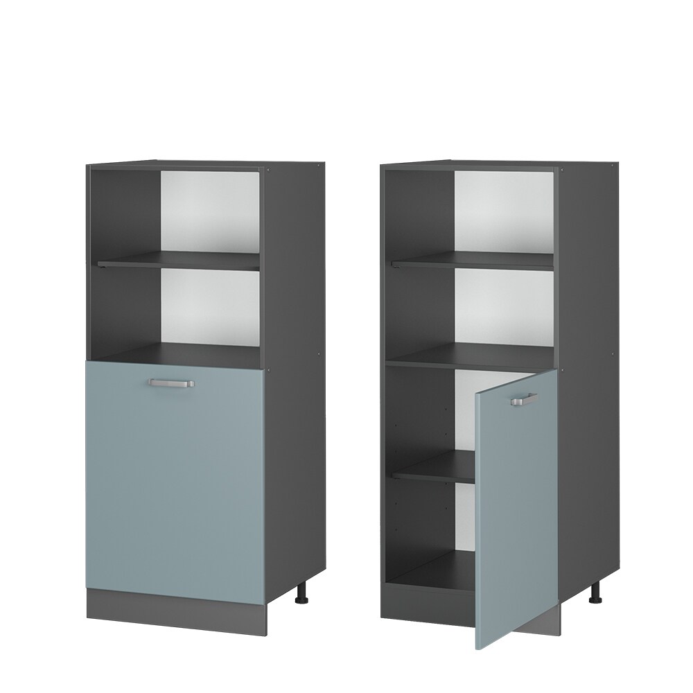 Vicco Vorratsschrank Küchenschrank R-Line Solid Anthrazit Blau Grau 60 cm modern kleine Tür
