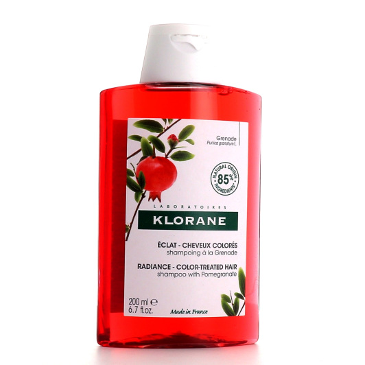 Klorane Shampooing Grenade Éclat Cheveux colorés