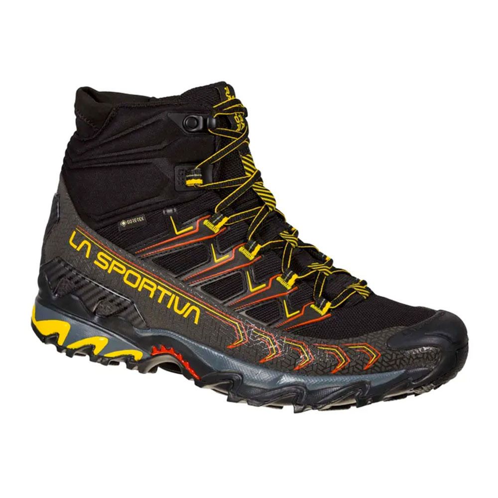 La Sportiva ULTRA RAPTOR II MID WIDE GTX - Chaussures de randonné Homme black/yellow