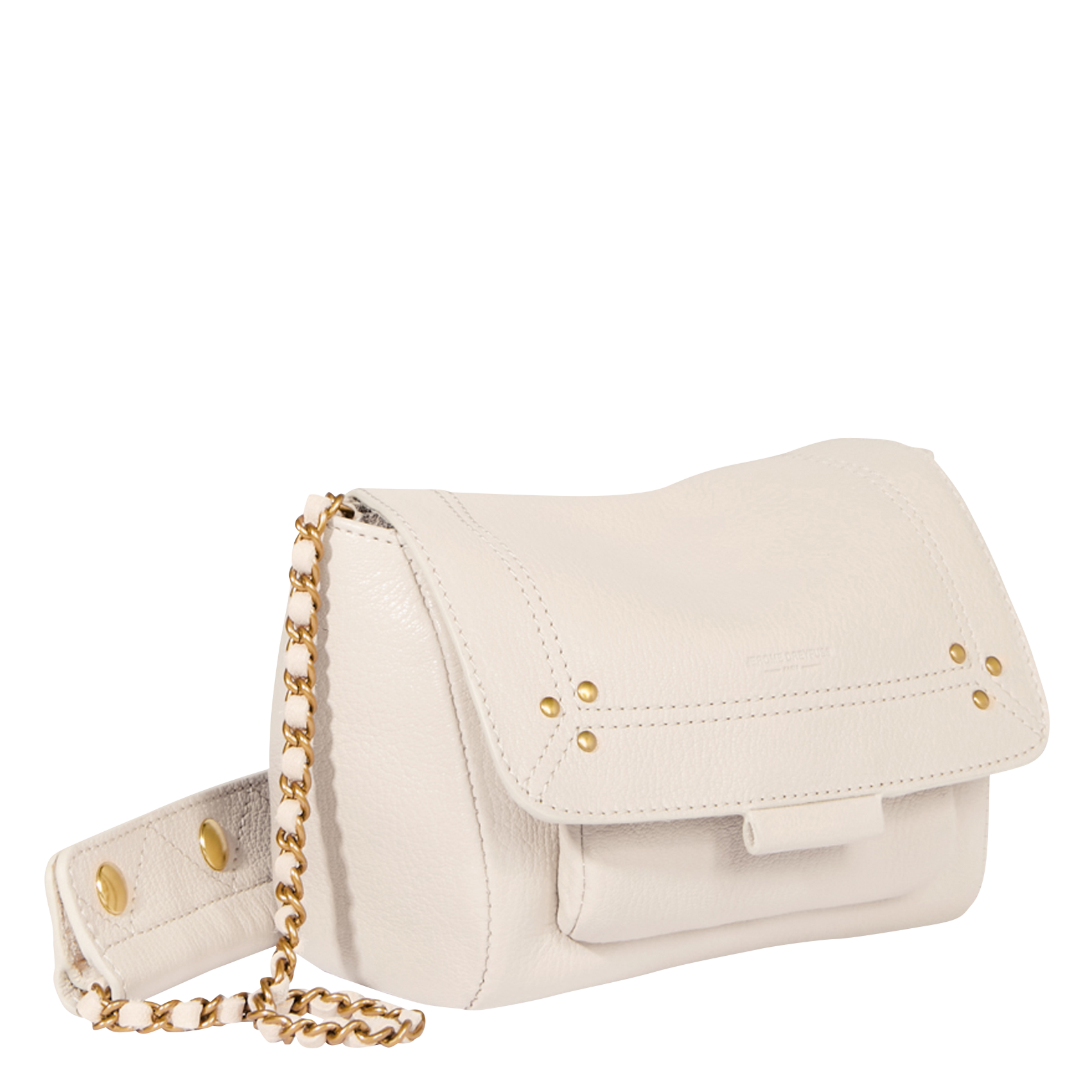 LULU S - Mini sac bandoulière en cuir| Beige