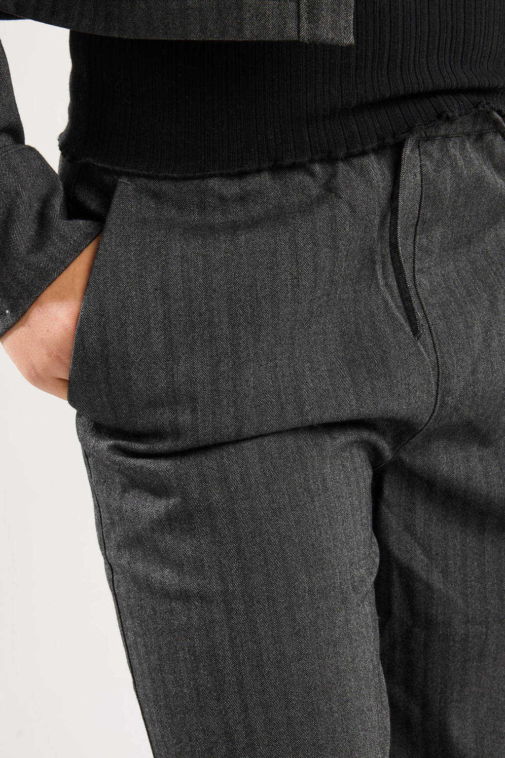 America Today straight casual broek grijs