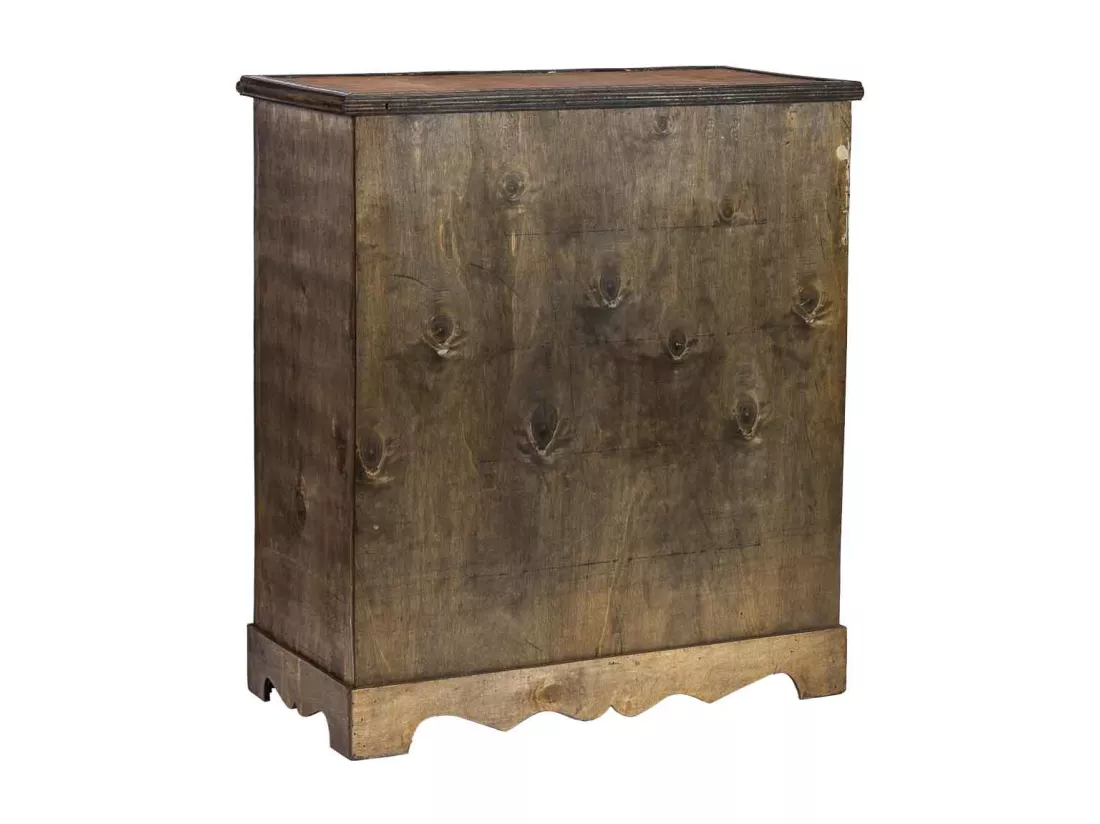 Coffre à bouteilles en bois marron 63x31x69,5h cm